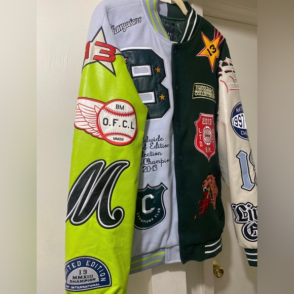 Boohoo Mens Other - MENS VINTAGE STYLE VARSITY JACKET